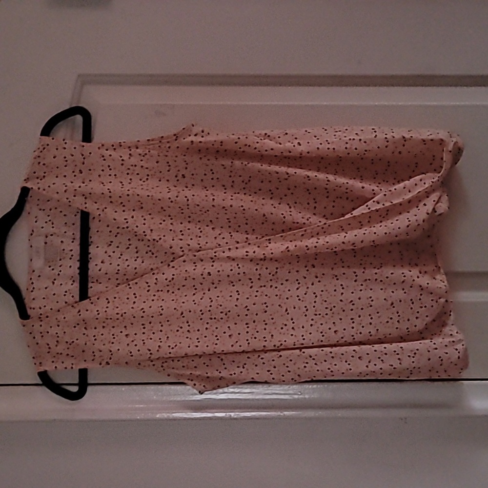 Blouse from the LOFT. Multiple Polka dots....black,pink,fushia.